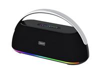 BKK / OEM 120W RMS Enceinte portable avec microphone intégré, boîtier en plastique, LED RGB, alimentation par batterie, Boombox sans fil pour extérieur