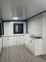 Rumah Kontainer Ekspansi 40FT Struktur Baja Lipat Modular 2-5 Kamar Tidur Pemasok Grosir Pabrik