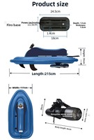 Jet ski électrique gonflable flottant pour 2 personnes, pour le plaisir aquatique, jouet d'extérieur indispensable pour les parents et les enfants, pliable, en PVC, 100 kg