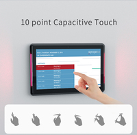 Panel Táctil Interactivo de 13, 22 y 23 Pulgadas para Montaje en Pared, Panel Industrial con Sistema Operativo Windows y Android, Tablet con NFC, Panel LCD con PoE, Monitor de Pantalla Táctil para Kiosco