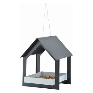 JH-Mech Pointed Roof <strong>Wall</strong> <strong>Mounted</strong> <strong>Bird</strong> <strong>Feeder</strong> Metal Steel <strong>Bird</strong> <strong>Feeder</strong> Rusty Metal Hanging <strong>Bird</strong> <strong>Feeder</strong> - Product Image 3