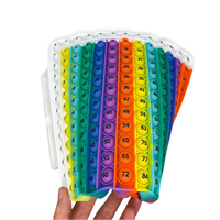 Nouveau produit 7.9in(20cm) 12x12 Multiplication Push Pop Games, Silicone Math Toys Fournitures scolaires Fidget Pop Toys for Kids