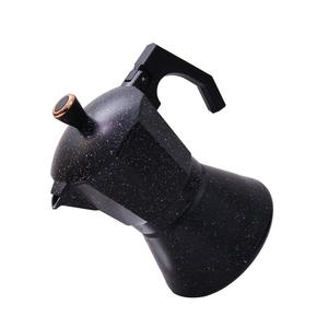 <span class=keywords><strong>Cafetera</strong></span> Moka Octogonal de Aluminio Negro con Diseño Moteado de Alta Calidad, <span class=keywords><strong>Cafetera</strong></span> Espresso para Estufa, 3/6/9/<span class=keywords><strong>12</strong></span> <span class=keywords><strong>Tazas</strong></span> - Product Image 2