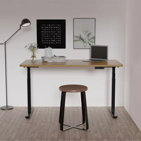 Cadre de bureau électrique moderne de luxe à moteur unique, convertible, avec hauteur réglable pour position assise ou debout, idéal pour l'ordinateur et le bureau