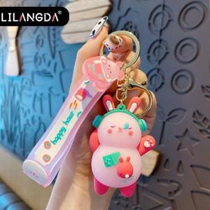 2025 Hot Sale High Quality Trendy Car Key Pendant Cute <b>Bag</b> Small Ornament Earphone Mengbao Epoxy Keychain - Product Image 6
