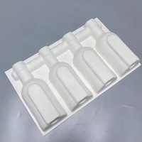 Op maat gemaakte, biologisch afbreekbare wijnflesverpakkingen van papierpulp, wijnplateauverpakkingen