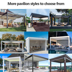 आसान असेंबली प्रीफैब्रिकेटेड एल्यूमीनियम मिश्र धातु उद्यान पैवेलियन - Product Image 2