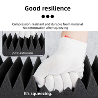Panneaux de mousse acoustique haute résilience Funas panneaux muraux insonorisés panneaux de mousse acoustique polyester coton insonorisé