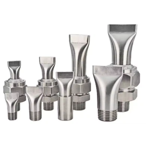 มีดเป่าลมอเนกประสงค์แบบปรับได้พัดลมเป่าทำความสะอาดหัวฉีดตุ่นปากเป็ดสแตนเลสหัวฉีดปากแบน - Product Image 2