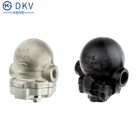 Piège à vapeur à flotteur à bille DKV FT14H GGG40.3 WCB DN15 à DN25 PN16 PN40 Filetage NPT BSP jusqu'à 230 ° C pour condensat de vapeur