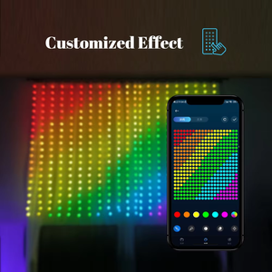 Intelligente Vorhang leuchten 6.6x 6.6Ft, 400 LED mit APP-Steuerung, Music Sync Dynamic DIY für Schlafzimmer Wand Hintergrund Halloween Weihnachten - Product Image 4
