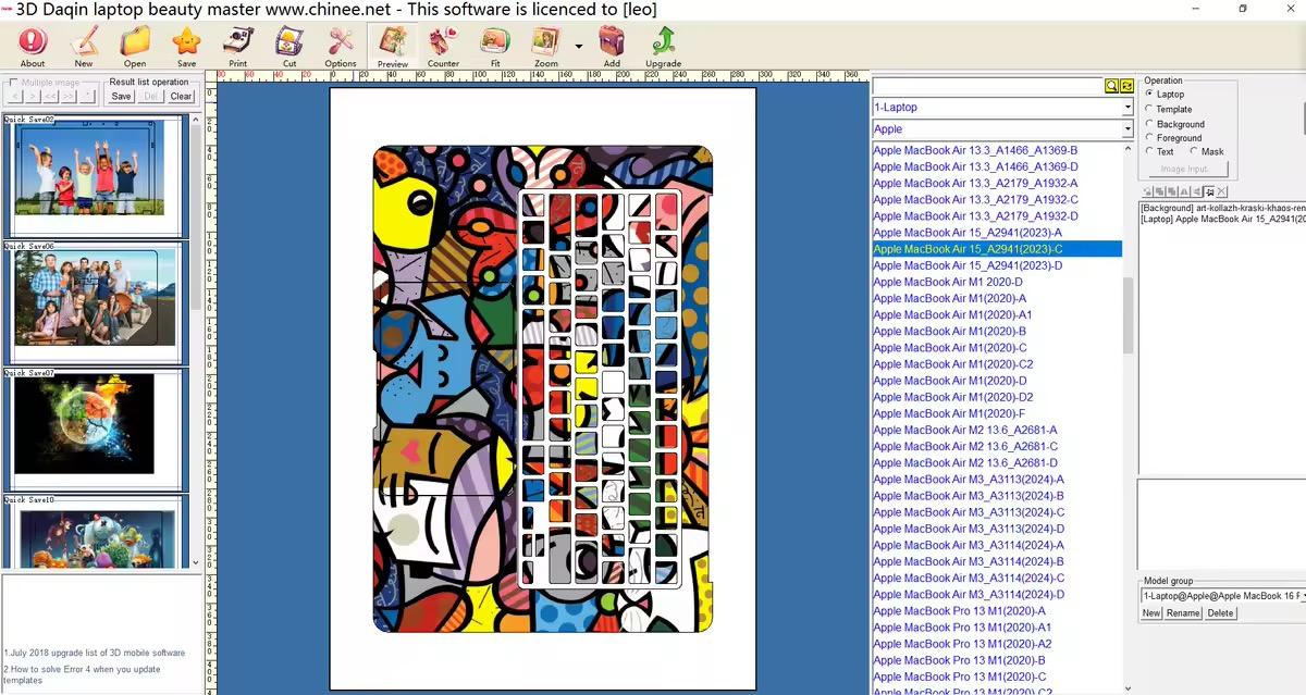 Logiciel de beauté d'ordinateur portable de PC