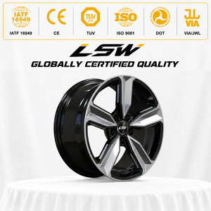 LS8014 LSW Aluminum Polished Multi <b>Spoke</b> <b>Wheel</b> One Piece Cast for Passenger Car Retrofit Upgrade - Product Image 3