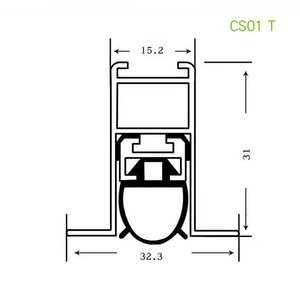 Joint de porte rétractable moderne en aluminium pour appartement – Solution complète avec minuterie, installation par vis, garantie 1 an, automatique - Product Image 3