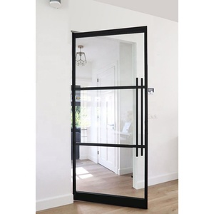 Portes d'entrée doubles de luxe en fer forgé nouveau design - Product Image 1