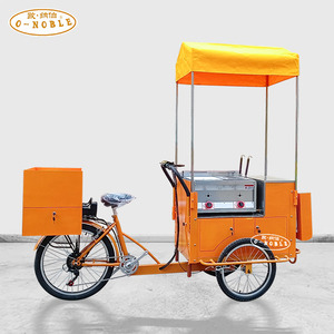 รถสามล้อสุนัขร้อนพร้อมเตาย่างและหม้อทอ<span class=keywords><strong>ด</strong></span>จักรยานอาหารจานด่วน - Product Image 5