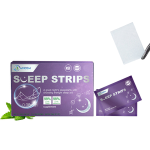 Buen precio Sleep Mint Film Melatonina Support Sleeping Vitamin Gamma-Aminobutyric Acid Sleep Strips - Product Image 1