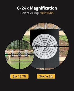 กล้องเล็ง CVLIFE JackalHowl 6-24x50 F02 AO รุ่น High Profile สำหรับล่าสัตว์ วัสดุอะลูมิเนียม พร้อมระบบปรับพารัลแลกซ์ - Product Image 3