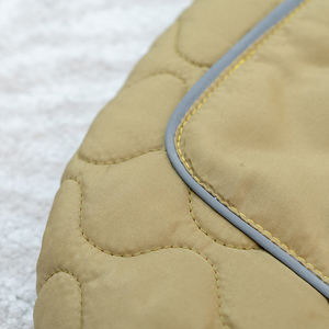 Fabricante al por mayor logotipo personalizado amarillo gris perro Chaleco de invierno - Product Image 5