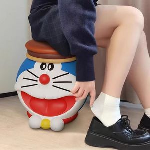 Lindo Taburete de Dibujos Animados de Takeshi <span class=keywords><strong>Goda</strong></span> para Cambiar Zapatos, Cojín Bajo y Extraíble con Diseño de Doraemon para Dormitorio o Sala de Estar, Perfecto - Product Image 3