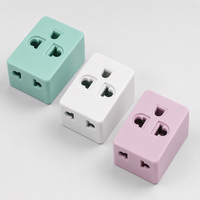 Adaptateur de prise universel rotatif en laiton industriel, double prise six trous, trois sorties, norme vietnamienne, convertisseur de courant un-vers-trois, vente en gros
