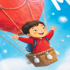 Livre d'<span class=keywords><strong>histoires</strong></span> <span class=keywords><strong>pour</strong></span> enfants personnalisé à couverture rigide, impression numérique sur papier d'art - Le ballon atterrit sur la Lune, lecture du soir inspirante <span class=keywords><strong>pour</strong></span> les enfants - Product Image 6