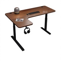 Bureau debout électrique intelligent et moderne, ergonomique, pour bureau et domicile, en forme de L, réglable en hauteur, entièrement adaptable