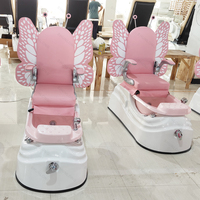 Furnitur Salon kuku kecantikan, kursi manikur pedikur anak-anak kecil dengan Jet kaki spiral elektrik