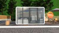 Casa Prefabricada Tipo Cápsula de Acero de Grado Hotelero, Estructura de Acero para Construcción de Villas