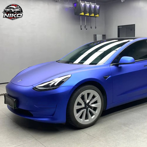 Pellicola Protettiva NIKO Opaca Super Cromata Blu <span class=keywords><strong>Nilo</strong></span> 1.52*16M, TPU Lucido per Wrapping Auto, Autorigenerante, Alta Lucentezza, Protezione Vernice, Vinile Blu - Product Image 2