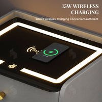 Table de chevet à chargement intelligent Table de chevet multifonctionnelle Table de chevet intelligente à bas prix