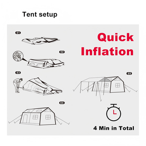 High Quality Camping <b>Tent</b> With Reinforced Four Seasons Use Large Space With Factory Price Inflatable Family Camping <b>Tent</b> - Product Image 6