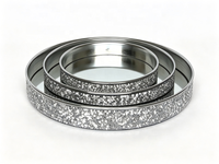 Ensemble de plateaux en métal argenté avec base miroir, plateaux décoratifs miroir pour bijoux, cosmétiques, desserts, table, décoration de maison, mariage, fête