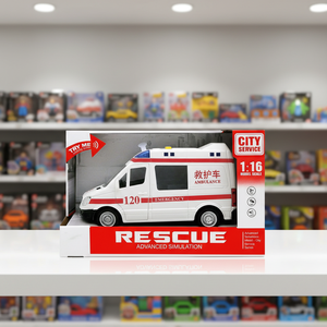 1:16 attrito <span class=keywords><strong>ambulanza</strong></span> <span class=keywords><strong>giocattolo</strong></span> con luce e musica - Product Image 4