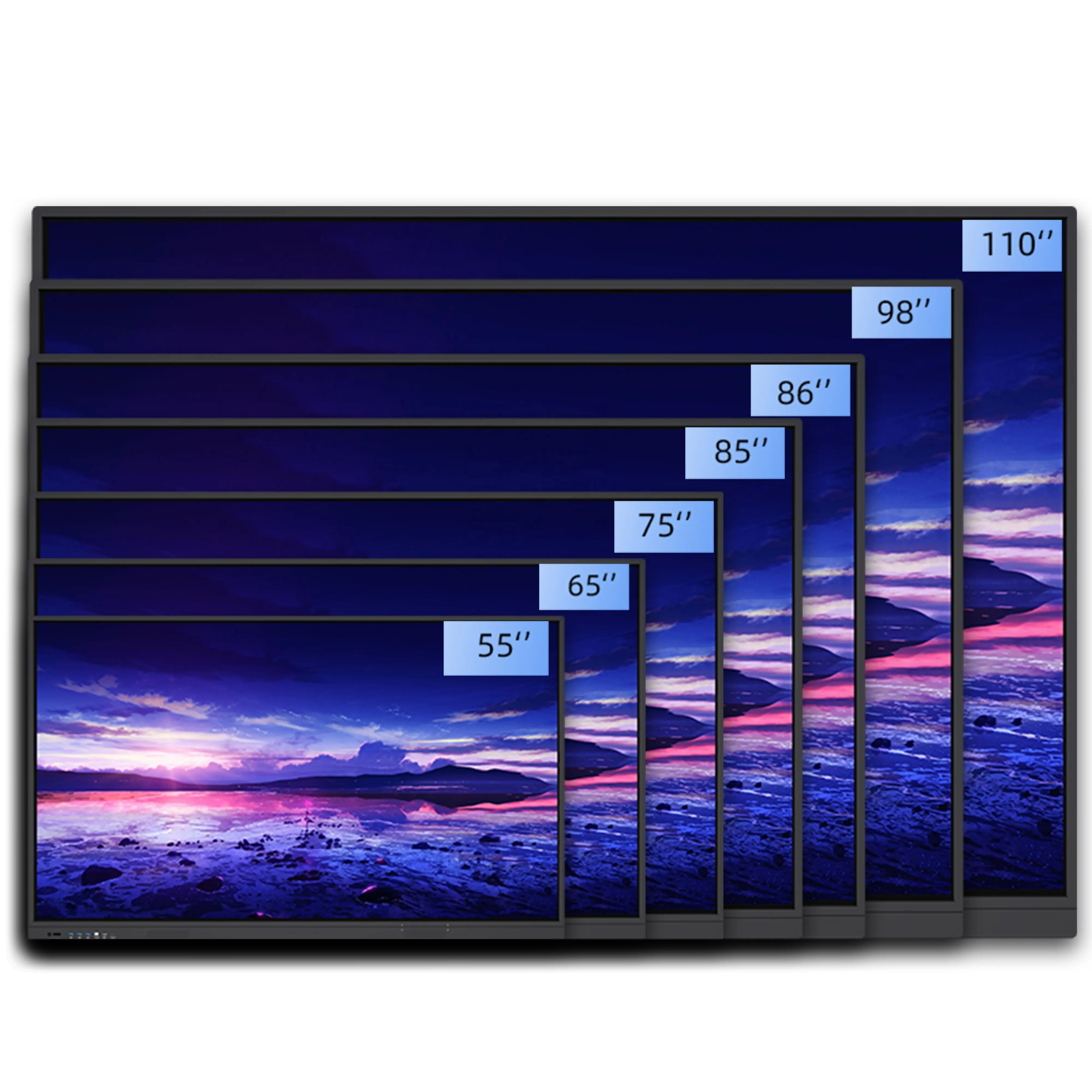 Panel plano interactivo 55''