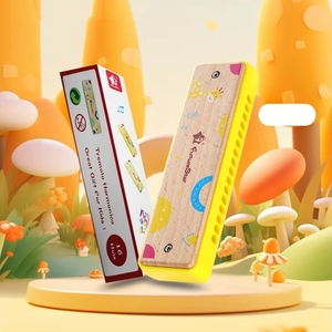 Harmonica en bois pour enfants, 16 trous, imprimé dessin animé, Instrument à vent pour l'apprentissage précoce, jouet musical Portable pour salle de classe de maternelle - Product Image 6
