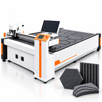 Machine de découpe CNC à couteau oscillant pour panneaux acoustiques en feutre PET, panneaux absorbants du son, découpeuse numérique