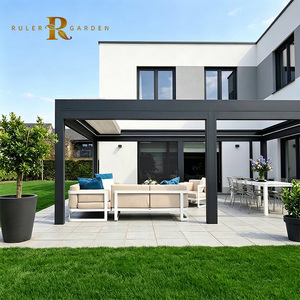 Pérgola de Techo Retráctil de Lujo, Gazebo Plegable Motorizado de Aluminio, para Exteriores Comerciales, Restaurantes, Bares y Terrazas de Hoteles - Product Image 1