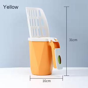 Pelle à litière pour chat en plastique tout-en-un de grande capacité multifonctionnelle et écologique Boîte de rangement pour déchets d'animaux domestiques - Product Image 2