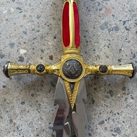Espada Masónica Medieval Popular de 101 cm y 1.25 kg para Colección de Cosplay