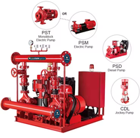 Pompe centrifuge horizontale haute pression à moteur diesel haute puissance, pompe de relevage verticale, système de lutte contre l'incendie, en fer, OEM