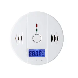 13 years factory 3*1.5 AA battery CO alarm detector with LCD display