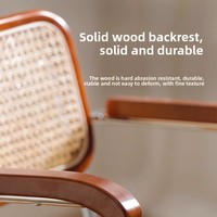 Chaise de bureau ergonomique pour salle d'étude, style japonais vintage en bois massif, pivotante, réglable en hauteur, base 5 étoiles, roulettes fixes