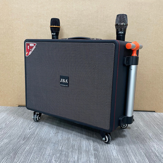 100W Power 2.1 Channel Wireless Supper Bass Wooden Bt Active Trolley Speaker for Stage, Home Party for Home Theatre