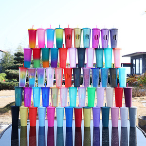 Tùy Chỉnh Trực Tiếp Thiết Kế Sáng Tạo Duy Nhất Tường 710Ml Sầu riêng Cup Kim Cương Cầm Tay Sầu riêng Tay Cốc Rơm Mới Lạ Chai Nước - Product Image 2