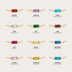 <span class=keywords><strong>Collar</strong></span> con Colgante de Piedra de Nacimiento Personalizado de <span class=keywords><strong>12</strong></span> <span class=keywords><strong>Meses</strong></span> para Mujer, Exquisita Joyería de Acero Inoxidable con Zirconia, Regalos al por Mayor - Product Image 5