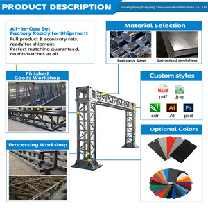 <span class=keywords><strong>Portique</strong></span> de signalisation routière à double bras personnalisé en acier haute résistance pour <span class=keywords><strong>autoroute</strong></span> et voie express - Product Image 3