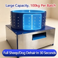 Machine à épiler les animaux, équipement d'abattage du bétail, dépeigneuse pour chèvres, moutons, vaches, élimination des poils des pattes, en acier inoxydable, moteur 5500W haute puissance