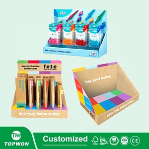 Espositore personalizzato per supermercato al dettaglio espositore da banco in cartone Pdq Box spazzolino da denti espositore in cartone - Product Image 3