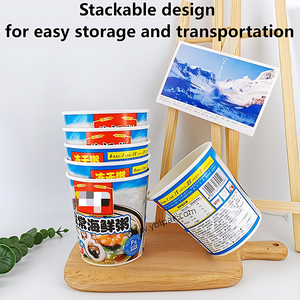 Gobelet à avoine jetable Xiamen 485 ml, écologique, isolé, anti-fuite, pour le programme de petit-<span class=keywords><strong>d</strong></span>éjeuner scolaire, le bureau, les fêtes, les aventures en plein air - Product Image 4